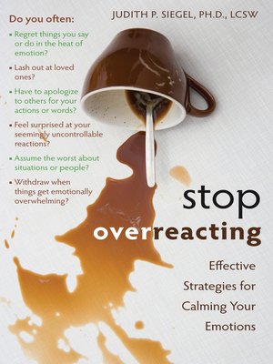 cover image of Stop Overreacting